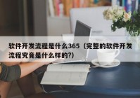 软件开发流程是什么365（完整的软件开发流程究竟是什么样的?）